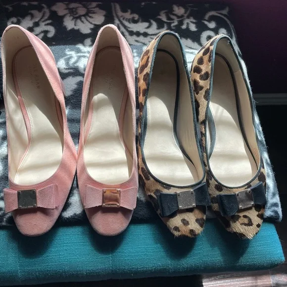 Cole Haan Tali Bow Block heel both size 9.5 - Picture 1 of 10